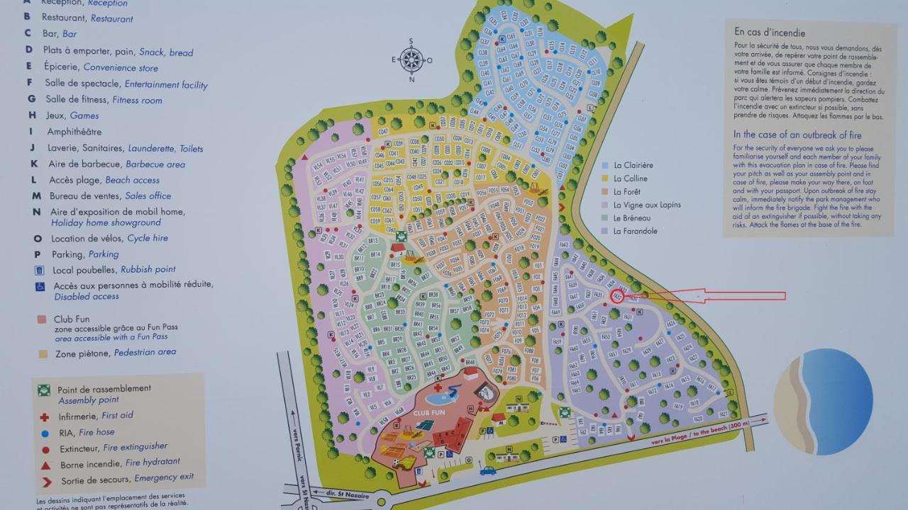 Agreable Mobilhome 6 - 8 Places سانت-بريفين-لي-بان المظهر الخارجي الصورة